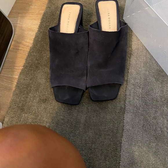 Zara suede blue mules - Picture 7 of 10
